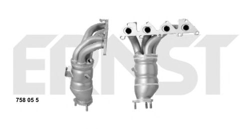 758055 ERNST Exhaust System Catalytic Converter