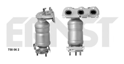 758062 ERNST Exhaust System Manifold Catalytic Converter