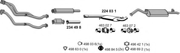 010604 ERNST Repair Kit, spring bolt