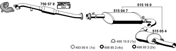 090283 ERNST Exhaust System Exhaust System
