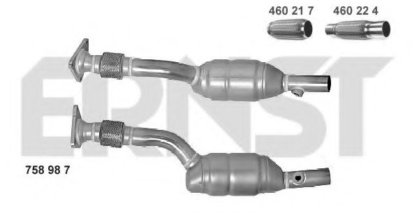 758987 ERNST Exhaust System Catalytic Converter