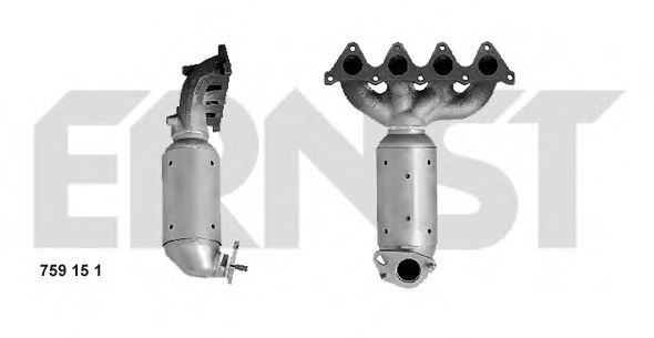759151 ERNST Exhaust System Catalytic Converter