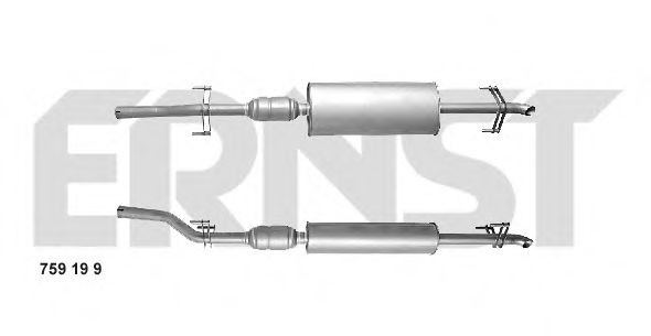 759199 ERNST Gasket Set, cylinder head