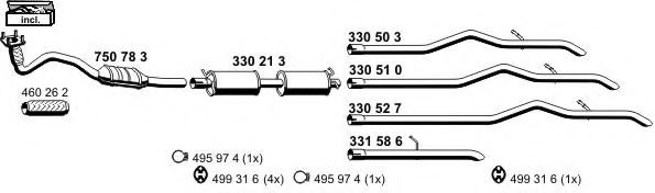 030432 ERNST Lubrication Gasket, wet sump