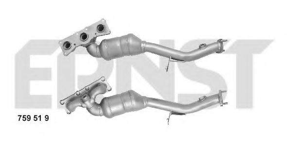759519 ERNST Exhaust System Catalytic Converter
