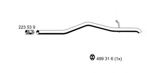 332545 ERNST Exhaust System Exhaust Pipe