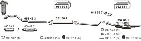 050516 ERNST Repair Kit, stabilizer suspension
