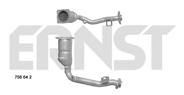 758642 ERNST Exhaust System Catalytic Converter