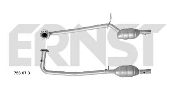 758673 ERNST Exhaust System Catalytic Converter