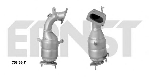 758697 ERNST Exhaust System Catalytic Converter