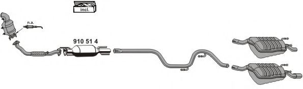 110075 ERNST Exhaust System Exhaust Pipe