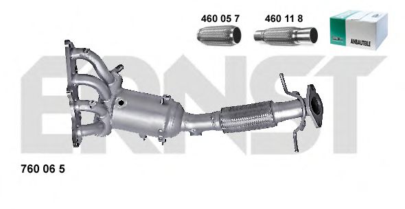 760065 ERNST Exhaust System Catalytic Converter