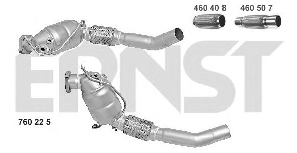 760225 ERNST Exhaust System Catalytic Converter