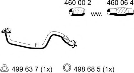 141406 ERNST Exhaust System Exhaust Pipe