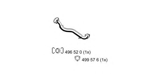 176552 ERNST Exhaust System Exhaust Pipe