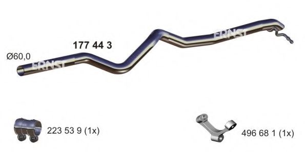 177443 ERNST Exhaust System Exhaust Pipe