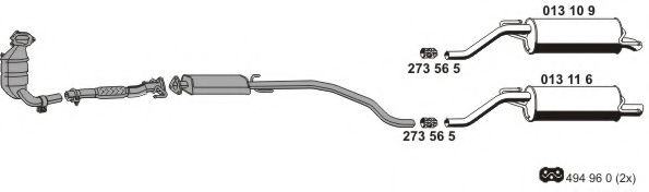 051011 ERNST Exhaust System Exhaust Pipe
