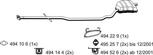 250238 ERNST Pipe Connector, exhaust system
