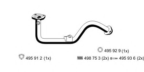 519410 ERNST Exhaust System Exhaust Pipe
