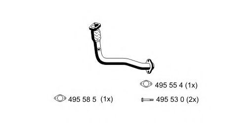 522434 ERNST Exhaust System Exhaust Pipe