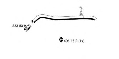 332507 ERNST Exhaust System Exhaust Pipe