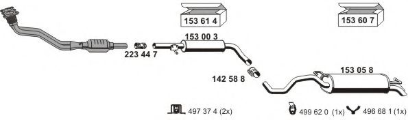 010439 ERNST Exhaust System Exhaust Pipe