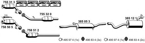 040634 ERNST Cylinder Head Gasket Set, cylinder head