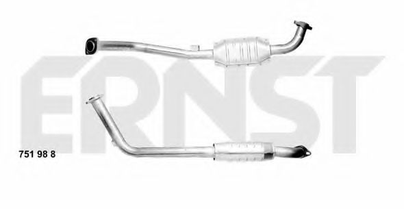 751988 ERNST Exhaust System Catalytic Converter