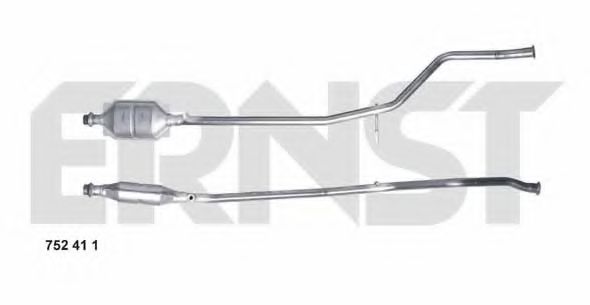 752411 ERNST Exhaust System Exhaust Pipe