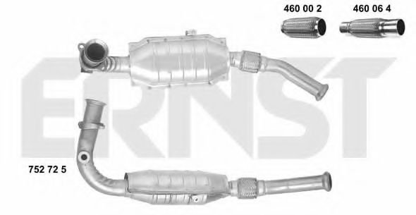 752725 ERNST Exhaust System Catalytic Converter