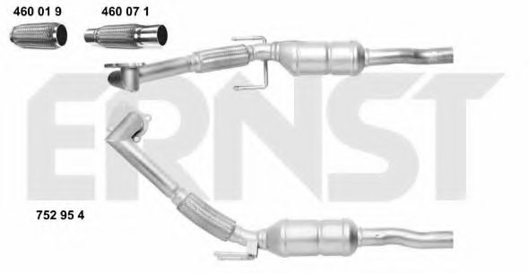 752954 ERNST Exhaust System Catalytic Converter