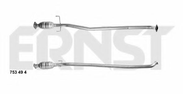 753494 ERNST Exhaust System Exhaust Pipe