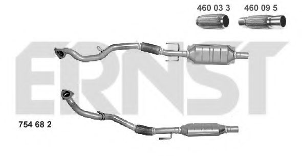 754682 ERNST Exhaust System Catalytic Converter