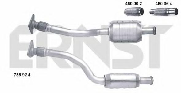 755924 ERNST Exhaust System Catalytic Converter