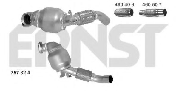 757324 ERNST Exhaust System Catalytic Converter