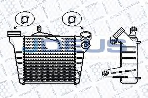 825M27 JDEUS Air Supply Intercooler, charger