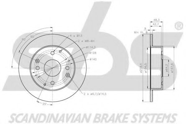1815202668 SBS Brake System Brake Disc
