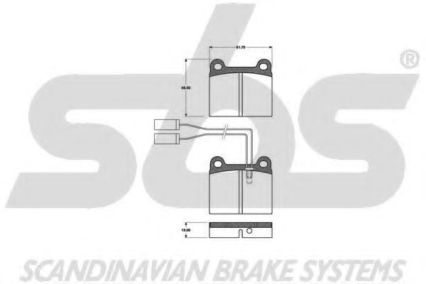 1501221004 SBS Brake Pad Set, disc brake