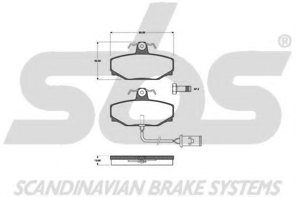 1501221210 SBS Brake System Brake Pad Set, disc brake