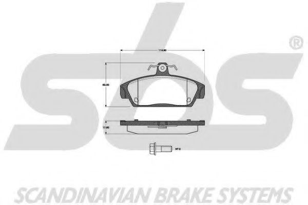1501221211 SBS Brake System Brake Pad Set, disc brake