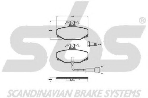 1501221213 SBS Brake System Brake Pad Set, disc brake