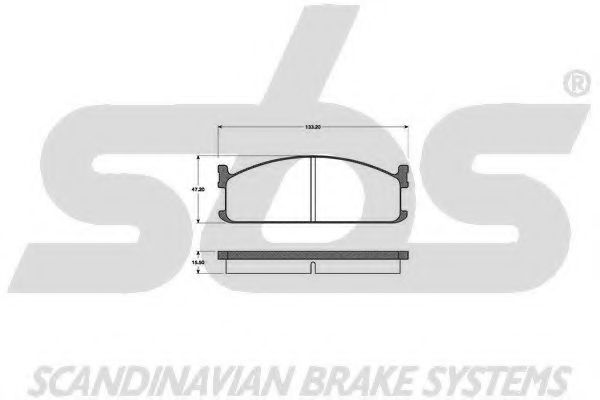 1501221403 SBS Brake Pad Set, disc brake