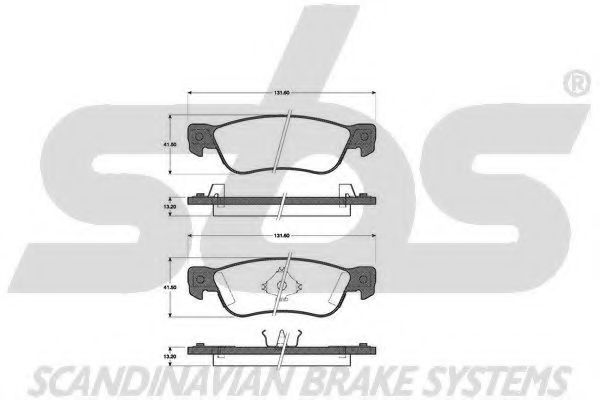 1501221406 SBS Brake Pad Set, disc brake