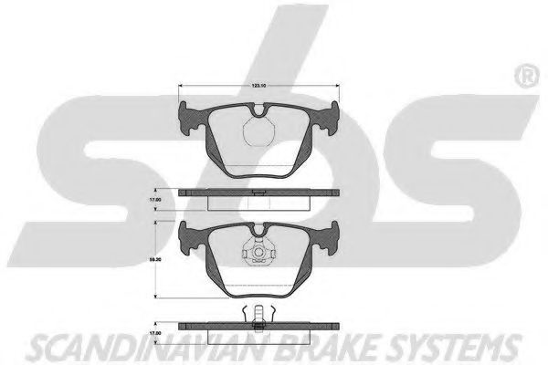 1501221515 SBS Brake System Brake Pad Set, disc brake