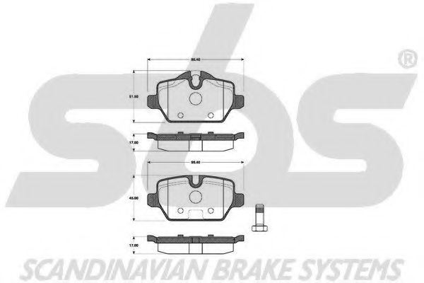 1501221530 SBS Brake System Brake Pad Set, disc brake
