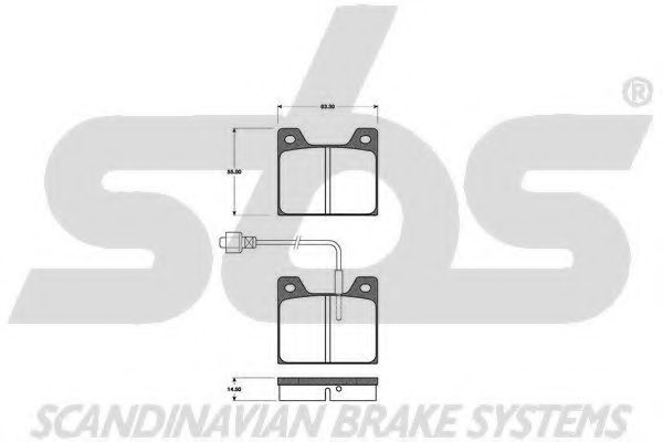 1501221808 SBS Brake Pad Set, disc brake