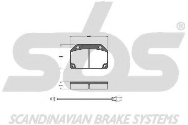 1501221816 SBS Brake Pad Set, disc brake
