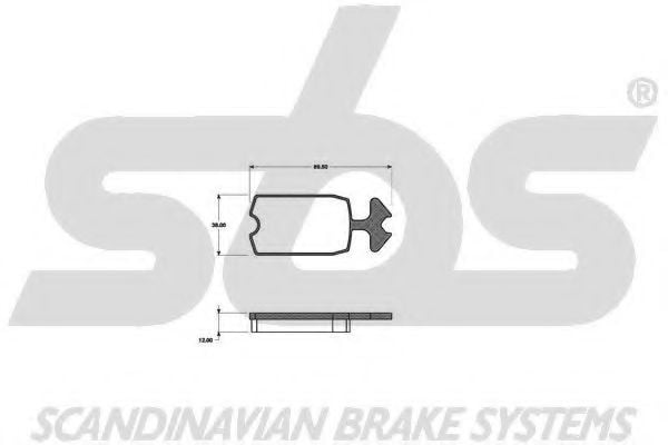1501221901 SBS Brake Pad Set, disc brake