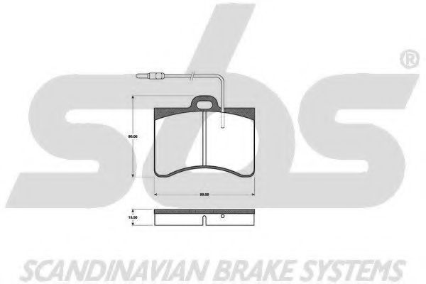 1501221905 SBS Brake Pad Set, disc brake