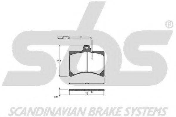 1501221910 SBS Brake Pad Set, disc brake